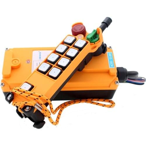 HS-8S 8 Channel 1 Speed 1 Transmitter Hoist Crane Truck Radio Remote Control System with E-Stop