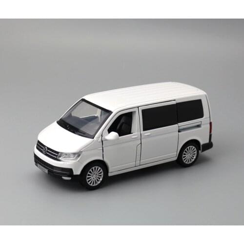 JACKIEKIM/Diecast Toy Model/1:32 Scale/Volkswagen T6 Multivan MPV Car/Sound & Light/Doors Openable/Educational Collection/Gift