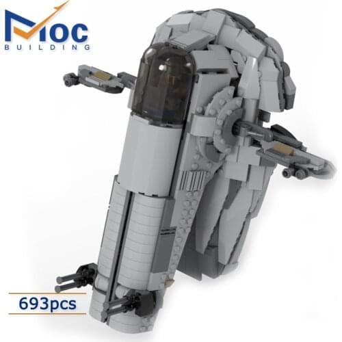 Space Wars Blocks The UCS Razor Crest 75292 Set Modified to Slave 1 Model 2 Modus MOC Building DIY Bricks Children Xmas Toys