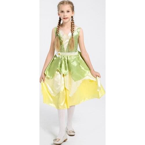 Tinker Bell Fairy Elf Costume Child Book Week Childrens Day State Performance Halloween Purim Cosplay Fancy Dress