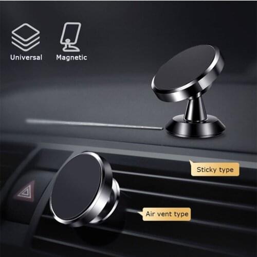 Mini Magnetic Bracket for Car Grid with Powerful Magnet for Phone GPS MiniSupport for Mobile in Vehicle