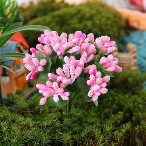 Foam Flower Miniature Fairy Garden Home Houses Decoration Mini Craft Micro Landscaping Decor DIY Accessories