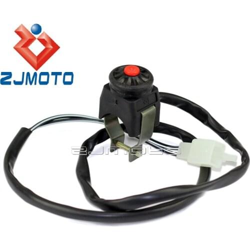 Motorcycle 7/8" Handlebar Kill Switch Replacement ON/OFF Push Button Kill Switch For Honda ATV Dirt Pit Bike Scooter