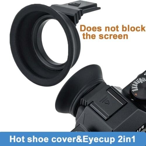 Eyecup For Camera Eyepiece Mounts Easily And Securely Via Hot Shoe Eyecup For Fujifilm X-T20 X-T10 X-T30 for Fuji XT20 XT10 XT30