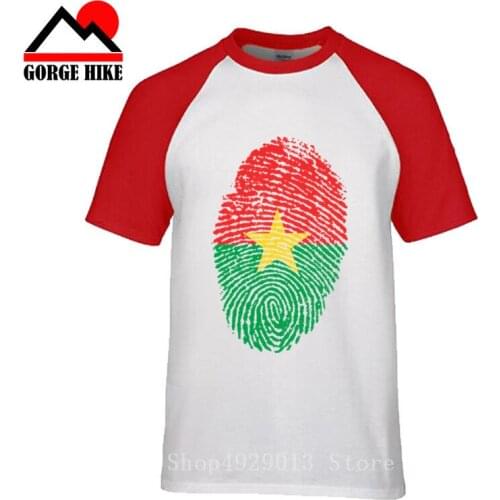 New Burkina Faso Fingerprint mens t shirt Africa nation team tshirt 100% cotton t-shirt clothing tees country flag BFA Burkinabe