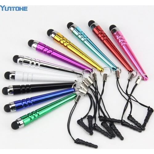 Wholesale Mini Capacitive Stylus Baseball Touch Pen For Samsung Galaxy S7 S8 Note 8 With 3.5mm Audio Plug 500pcs/lot