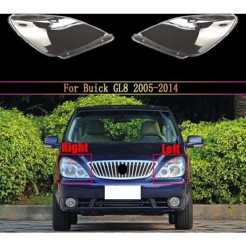 For Buick GL8 2005 ~2014 Front Lamp Shade Lamp Headlight Mask Headlights Shell Lampshade Cover Lens Glass