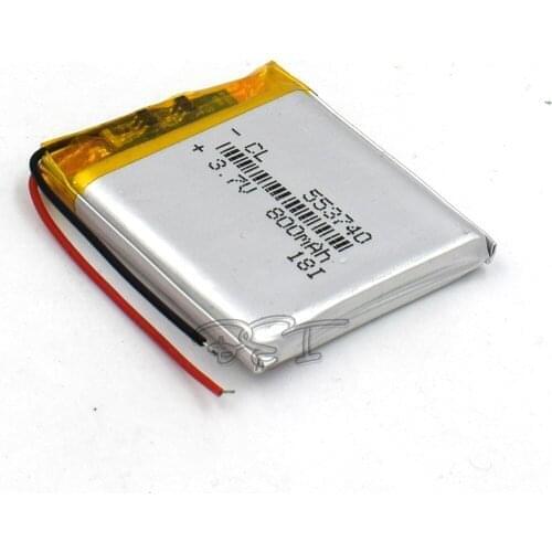 3.7V 553740 800mAh Rechargeable Li-polymer Lithium Lipo Li-ion Cell Battery For Tablet Digital Set PSP MP5 GPS Bluetooth