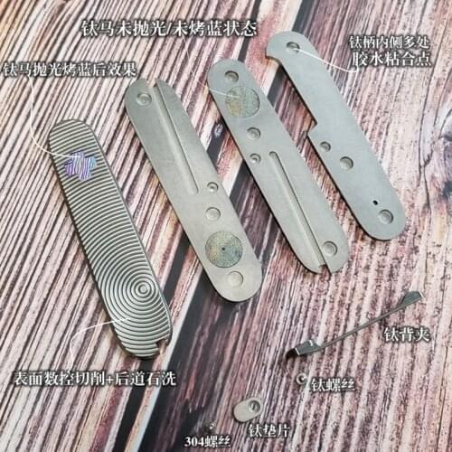 EDC Titanium Alloy Handle Folding Knife Hollow Paper Cutting Art Blade Cutting Knife Unpacking Camping Pocket Survival Outdoor