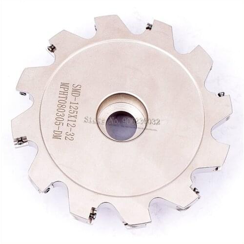 SMD03 CNC three-side milling cutter head T-slot tungsten steel three-side milling cutter high speed steel milling tool slotting