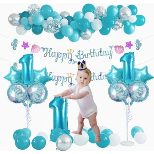 Birthday Decorations Balloons Baby Shower Decorations Unicorn Party Little Mermaid Party Supplies Baby Boy Baby Girl Party Favor