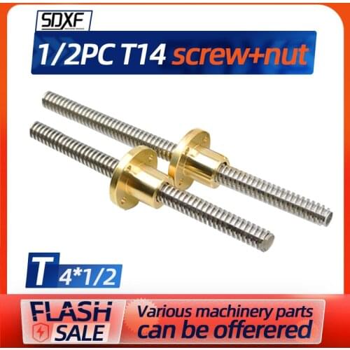 1/2PC T4*1 T4*2 Miniature small screw T6 T8 T5 3D printer screw stainless steel screw T4MM engraving