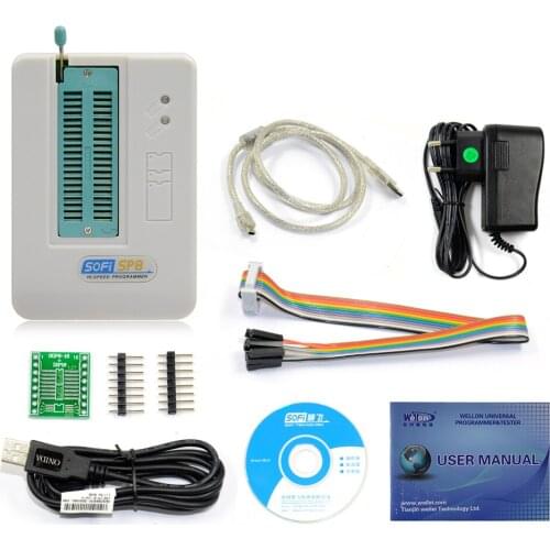 1PCS/LOT SP8-A SOFI High speed USB programmer Universal Programmer( 25T80/24C/93C/BR90 93/SPI BIOS)