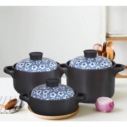 Japanese casserole stew household gas cooker soup rice noodles stew pot mini braised chicken ceramics saucepot saucepan pan