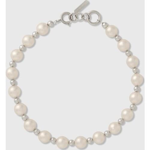 The new online celebrity handmade pearl simple short necklace womens chorker clavicle chain