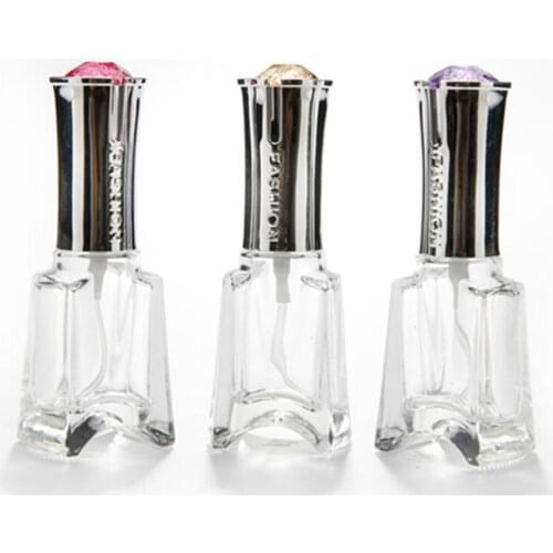 10ml Exquisite Spray Perfume Bottle Refillable Vial Atomizer Tripod Shape Fine Mist Spray Glass Bottle 25pcs/lot Random Color