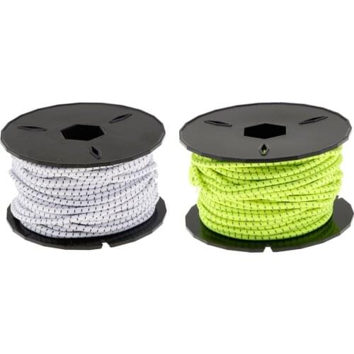 2 Pcs Elastic Bungee Cord Marine Heavy Duty Bungee Shock Rope Marine Boat Tie Down Tension Cord Roll Rope