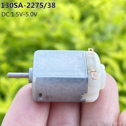 5PCS/lot 130 Micro DC Hobby Motor 3V-5V 20500RPM Miniature Electric Motor Four-wheel Motor Small For Toys Hobbies Smart Car