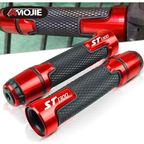 7/8" 22MM CNC Motorcycle handlebar grip handle bar Motorbike handlebar grips ends FOR Honda ST1300 2003 2004 2005 2006 2007 2008