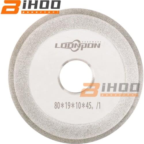 80mm Electroplated Diamond Grinding Wheel For Tungsten Carbide Tools Sharpening Cutter Tool