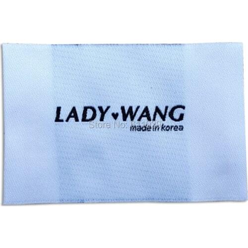 Free shipping clothing woven labels/big size collar labels/garment t-shirt jacket embroidered tags/brand printing 1000 pcs a lot