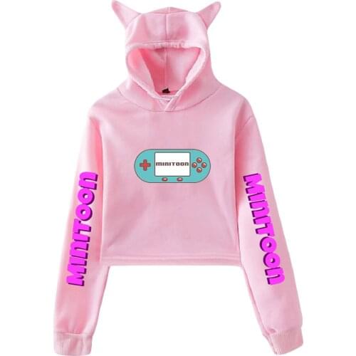 BSLNXNMA Minitoon 2D print Cat Hoodies for Women summer trendy Hoodies Sweatshirt Sexy cat hooded