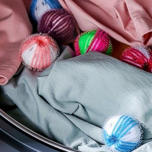 Household Nylon Cleaning Laundry Ball Reusable Decontamination Washing Protection Ball Sticky Hair Ball Portable Cleaning Tool