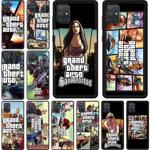 Grand Theft Auto GTA Case For Samsung Galaxy A51 A71 A50 A21s A10 A20e A30 A40 A70 A31 A41 A01 A11 A32 Back Cover Coque Fundas