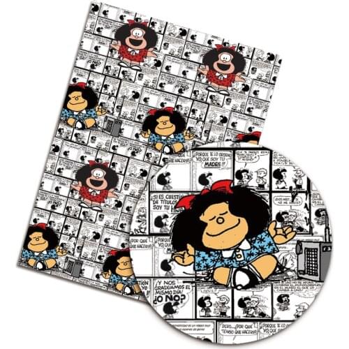 Mafalda Stof Cartoon50*140cm Handgemaakte Naaien Patchwork Quilten Baby Jurk Thuis Vel Gedrukt Stof Stof Naaien Kids Stof