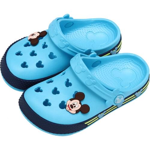 Childrens baby female hole shoes dual-use non-slip 1-5 years old baby soft-soled beach shoes boys sandals and slippers summer