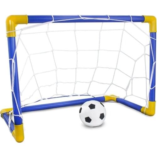 Kids Children Portable Soccer Football Goal Set with Ball Air Pump for Gardens Parks Beach Backyard Outdoor 44.7x25.2x31.8cm