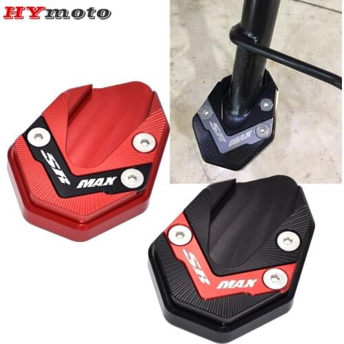 For Aprilia SRMAX 250 300 SRMAX250 SRMAX300 Motorcycle Accessories Kickstand Extension Plate Foot Side Bracket Stand Enlarge Pad