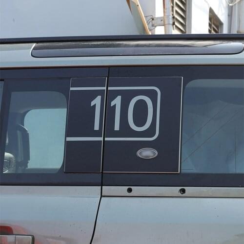 For Land Rover Defender 90 110 2020 2021 Car Styling Rear Side Window Pull Flower Film Stickers Auto Accessories