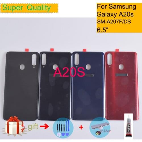 For Samsung Galaxy A20S A207 A207F SM-A207F/DS Housing Back Cover Case Rear Battery Door Chassis Housing Replacement