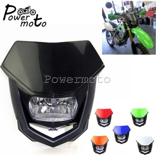 Off Road MX Enduro Headlight H4 12V 35W Front Lamp for Yamaha WR TTR YZF TE TC FC 125 250 450 XR CRF KLX 150