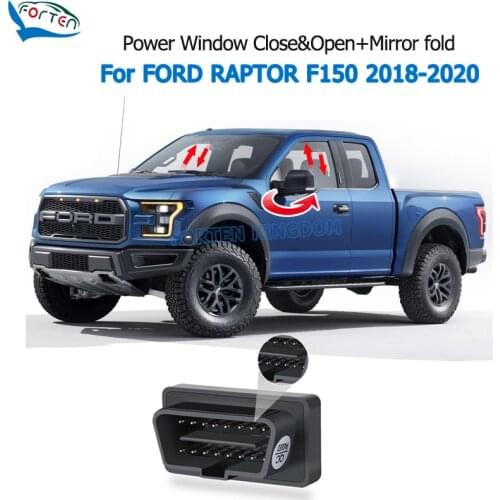 Forten Kingdom OBD Automatic Car Power Window Closer Open Mirror Folding Module For Ford Raptor F150 2016-2020