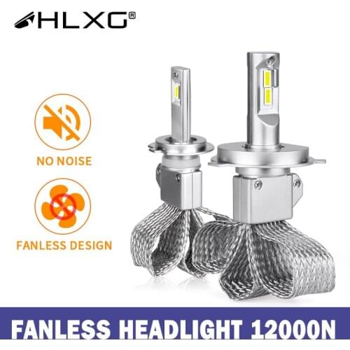 HLXG h7 светодиодные лампы 9005 HB4 HB3 9006 LED copper H4 H11 H8 LED Headlight CSP Car Lights fanless Lamps 12V 6000K Auto Bulb