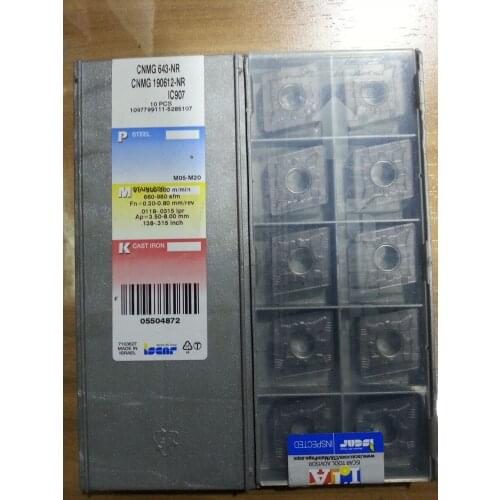 10PCS CARBIDE INSERT CNMG190612 NR IC907