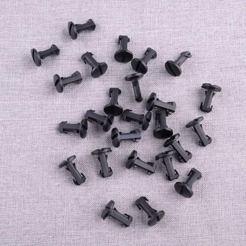 LR012844 25pcs Car Bumper Trim Tow Eye Cover Clip Fastener Black Fit for Land Range Rover 2014 2013 2012 2011 2010