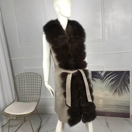 Real fur vest