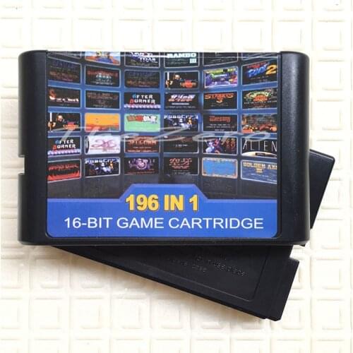 Multiple Game Cartridge 196 in 1 Game Card for 16 bit Sega Mega Drive