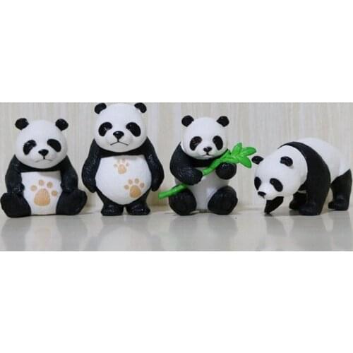 The New Bamboo Panda Toy Parent-child Interaction Childrens Baby Knowledge Animal Model Interesting and Cute Toys