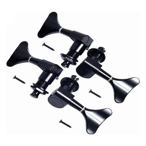 New Black Guitar Sealed Tuners Tuning Pegs Machine Heads 2R2L For 4 String Bass guitar pegs guitar bass tuning keys