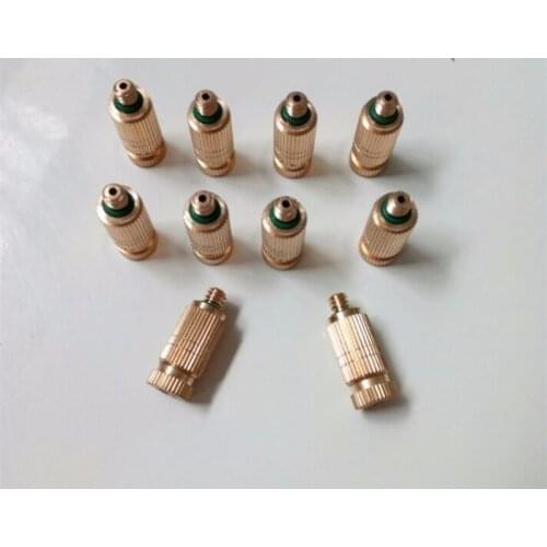 E130 Adjustable Brass Mist Spray Nozzle Gardening Watering Spray Sprinkler Sprayer 0.1mm-0.5mm