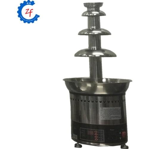4 Tiers Chocolate Fountain Fondue Event Wedding Children Birthday Paty Home Fountains Christmas Waterfall Machine ZF