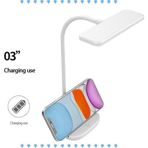 1pc Foldable Desk Lamp Reading Lights Eye Protection Lamp Light Student Study Reading Lamp USB Charging Table Lamp Dropshipping