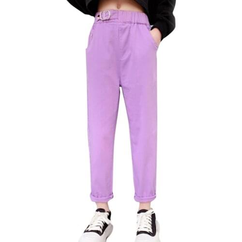 Girls Pants Solid Color Sweatpants For Girls 2021 New Sweatpants For Children Spring Autumn Childrens Clothing Girl