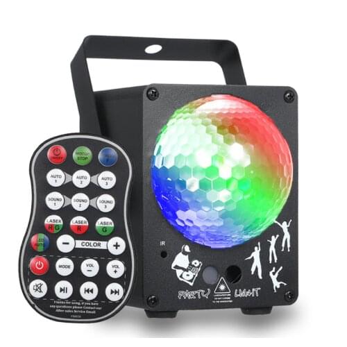 LED Disco Laser Light RGB Projector Party Lights 60 Patterns DJ Magic Ball Laser Party Holiday Christmas Stage Lighting Effect