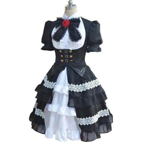 Date A Live Tokisaki Kurumi In 5 Years Ago Uniform Dress Cosplay Costume , Perfect Custom For You