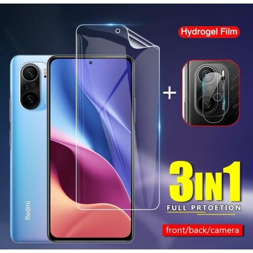 Slim Soft TPU Protective Hydrogel Film For Xiaomi Poco F3 11i 11X Redmi K40 Pro Plus Camera Lens Screen Protector Glass